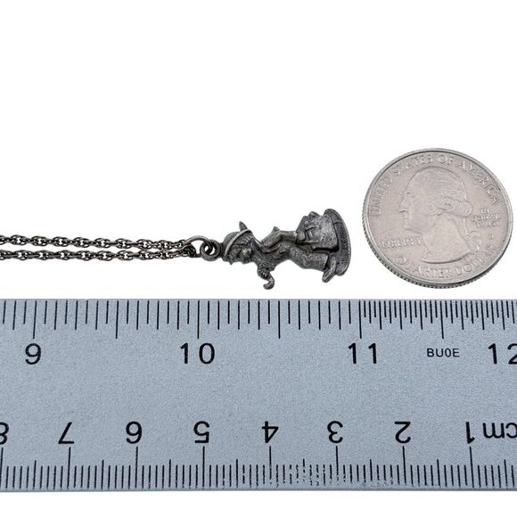 1990 Goebel Hummel Vintage Sterling Silver 925 Merry Wanderer NB33 Necklace 20" - Picture 5 of 5